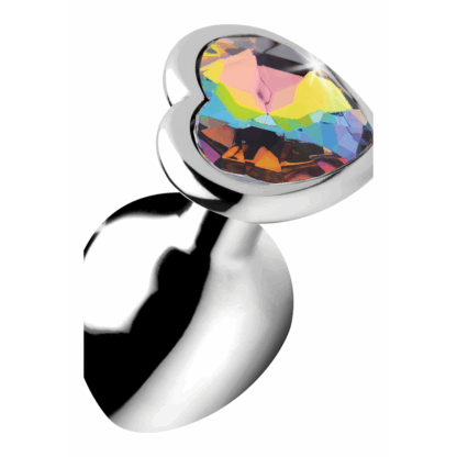 Rainbow Prism - Hart Butt Plug - Medium - Afbeelding 5