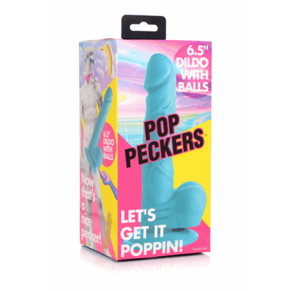 POP - Dildo met Ballen - 6.5 / 16.5 cm - Afbeelding 2