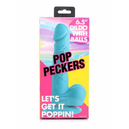 POP - Dildo met Ballen - 6.5 / 16.5 cm - Afbeelding 3