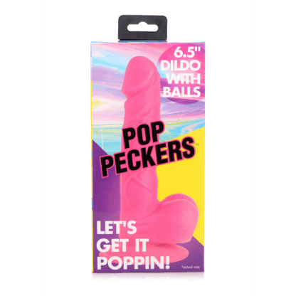 POP - Dildo met Ballen - 6.5 / 16.5 cm - Afbeelding 3