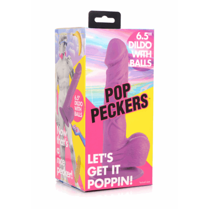 POP - Dildo met Ballen - 6,5 / 16,5 cm - Afbeelding 2