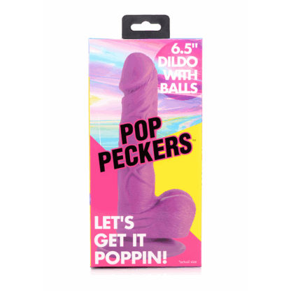 POP - Dildo met Ballen - 6,5 / 16,5 cm - Afbeelding 3