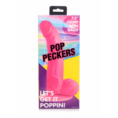 POP - Dildo met Ballen - 7.5 / 19 cm - Afbeelding 3