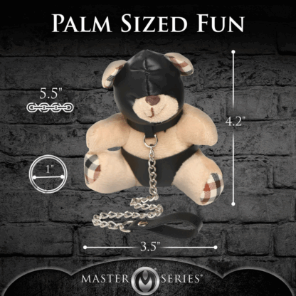 Hooded Teddy Bear Sleutelhanger - Tan - Afbeelding 4