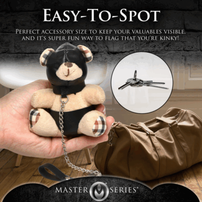 Hooded Teddy Bear Sleutelhanger - Tan - Afbeelding 5