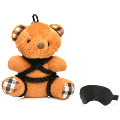 Touw Teddybeer Sleutelhanger - Bruin - Afbeelding 3