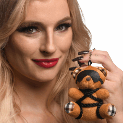 Touw Teddybeer Sleutelhanger - Bruin - Afbeelding 7