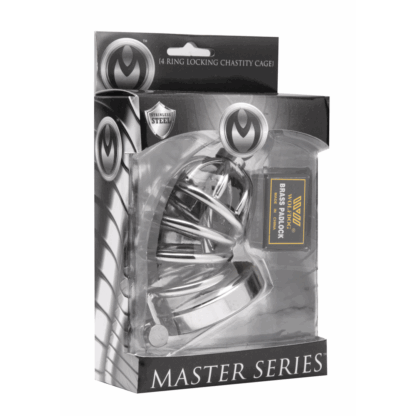 Asylum - Chastity Cage met 4 Ringen - S/M - Afbeelding 2