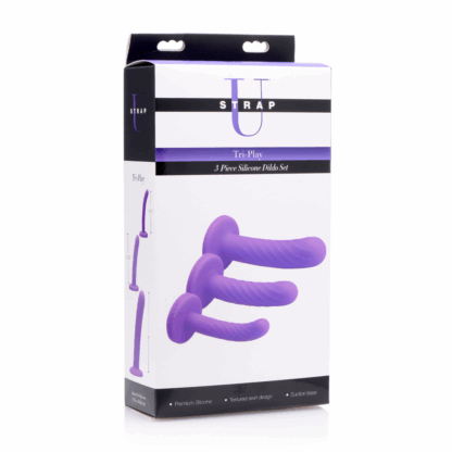 Tri-Play - 3-delige Siliconen Dildo Set - Afbeelding 2