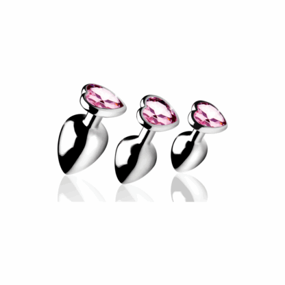 Roze Hart - Butt Plug Set - 3 Stuks - Afbeelding 4