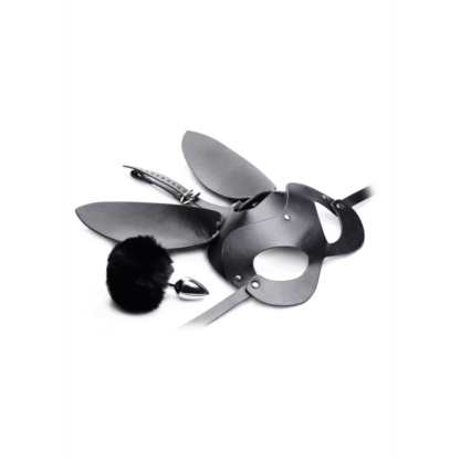 Bunny Tail - Anale Plug en Masker Set - Afbeelding 3