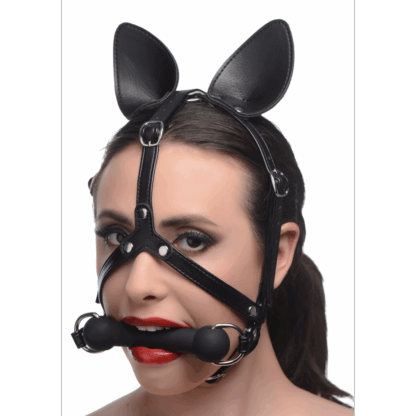 Dark Horse - Pony Hoofbril met Siliconen Bit - Afbeelding 4