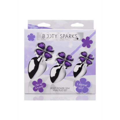 Violet Flower - Butt Plug Set - 3 Stuks - Afbeelding 2