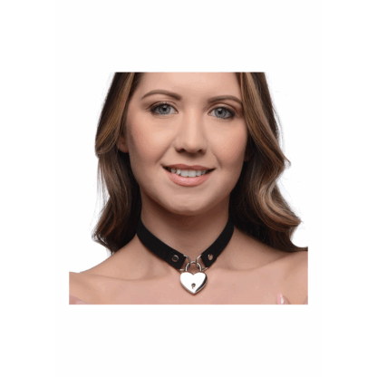 Lock-It - Choker met Hart Slot en Sleutel - Afbeelding 6