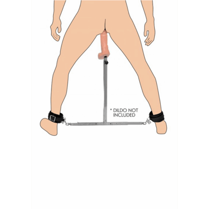 Squat - Spreader Bar met Enkelmanchetten en Anale Dildo - Afbeelding 7