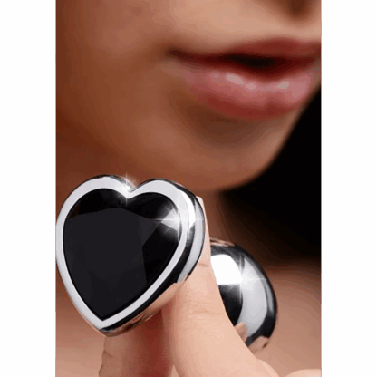 Zwart Hart - Butt Plug - Klein - Afbeelding 6