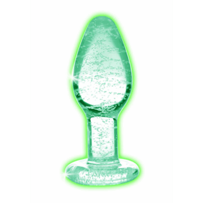 Glow-In-The-Dark - Glazen Buttplug - Klein - Afbeelding 5