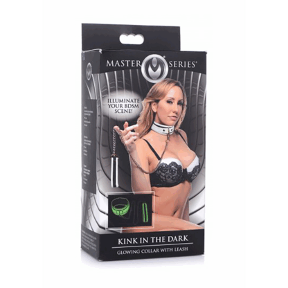 Kink in the Dark - Glow in the Dark Halsband en Leash - Afbeelding 2