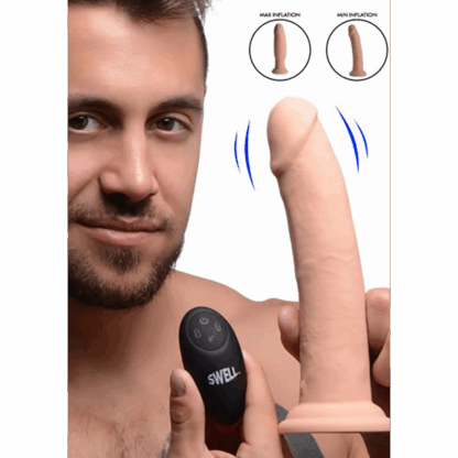 Swell - Opblaasbare en Vibrerende Silicone Dildo - 7 / 18 cm - Afbeelding 5