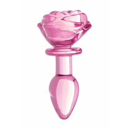 Roze Roos - Glazen Butt Plug - Klein - Afbeelding 3