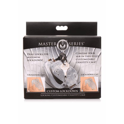 Dubbele Lockdown - Verstelbare Lockable Chastity Cage - Afbeelding 2