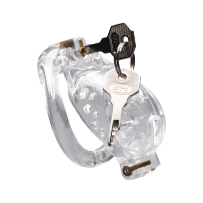 Dubbele Lockdown - Verstelbare Lockable Chastity Cage - Afbeelding 4