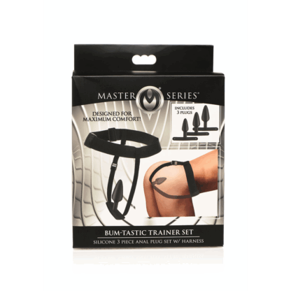 Bum-Tastic - Trainer Set Silicone 3-delige Anal Plug Set met Harness - Afbeelding 2