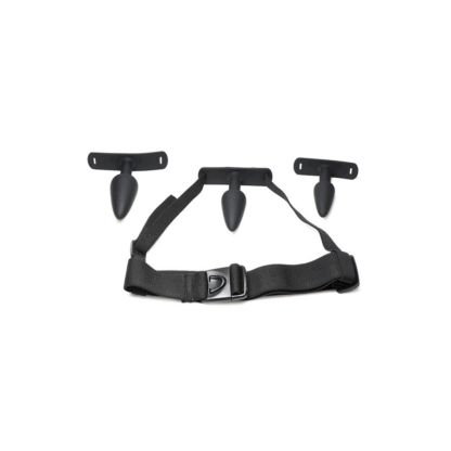 Bum-Tastic - Trainer Set Silicone 3-delige Anal Plug Set met Harness - Afbeelding 3