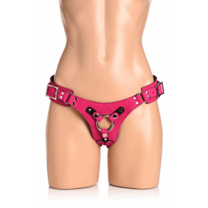 Bodice Deluxe - Leren Korset Harnas - Paars - Afbeelding 4