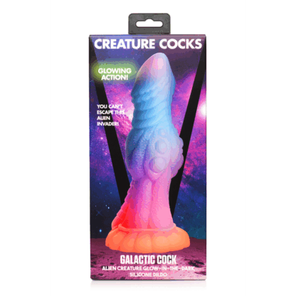 Galactic Cock - Alien Creature Glow-in-the-Dark Silicone Dildo - Afbeelding 3