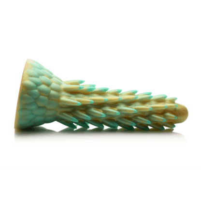 Stegosaurus - Stekelige Reptiel Silicone Dildo - Groen - Afbeelding 4