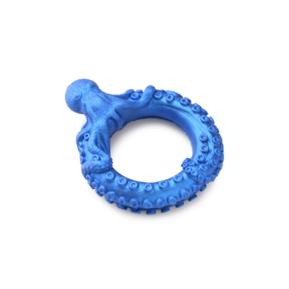 Poseidon's Octo-Ring - Siliconen Cockring - Blauw - Afbeelding 4
