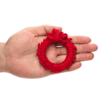 Rise of the Dragon - Siliconen Cockring - Rood - Afbeelding 6
