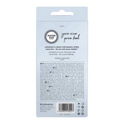 Pure Feel - Condooms 47 mm - 10 Pack - Afbeelding 2