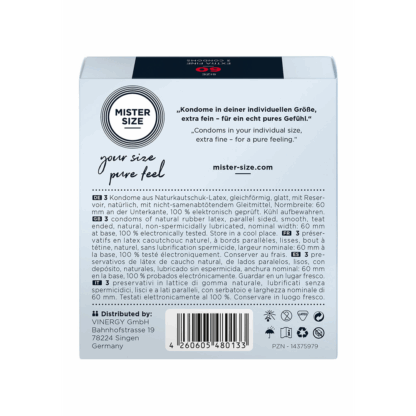 Pure Feel - Condooms 60 mm - 3 Pack - Afbeelding 2
