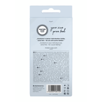 Pure Feel - Condooms 60 mm - 10 Pack - Afbeelding 2