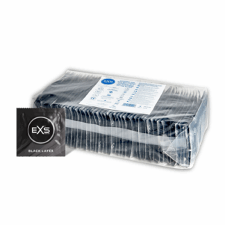 EXS Zwarte Latex Condoms - Condoms - 100 Stuks
