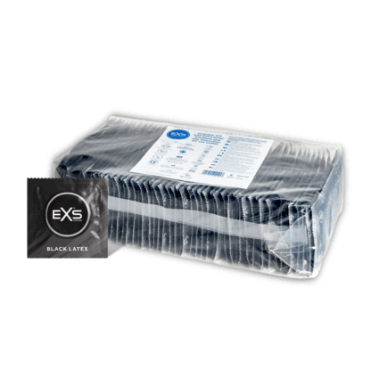 EXS Zwarte Latex Condoms - Condoms - 100 Stuks - Afbeelding 4