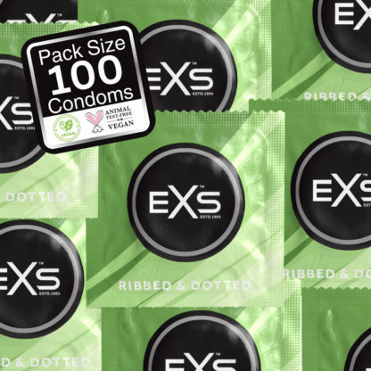 EXS 3 in 1 - Geribbeld, Gevuld en Uitgebreid - Condoms - 100 Stuks - Afbeelding 5