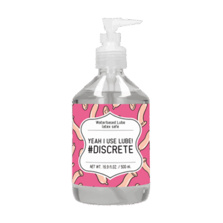 Ja, ik gebruik glijmiddel #Discrete - Waterbasis Glijmiddel - 17 fl oz / 500 ml