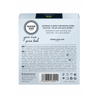 Pure Feel - Condoms 49 mm - 3 Pack - Afbeelding 2