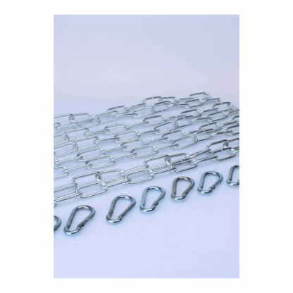 KIT 4 X 120 cm Grote Link Ketting + 8 Karabiners - Afbeelding 2