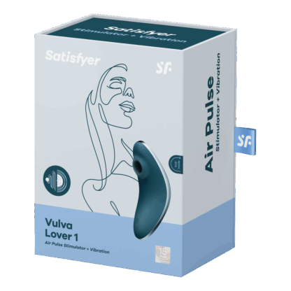 Vulva Lover 1 - Dubbele Luchtpulsvibrator - Blauw - Afbeelding 2