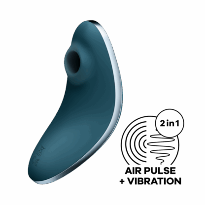 Vulva Lover 1 - Dubbele Luchtpulsvibrator - Blauw - Afbeelding 5