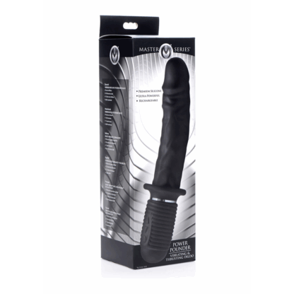 Power Pounder - Vibrerende en Duwende Silicone Dildo - Afbeelding 2