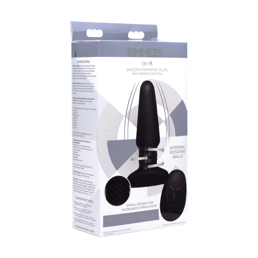 Slim R - Glad Rimming Plug met Afstandsbediening - Afbeelding 2