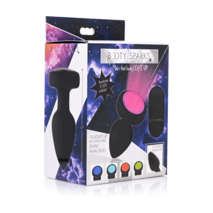 Silicone Vibrating LED Plug - Klein - Afbeelding 2