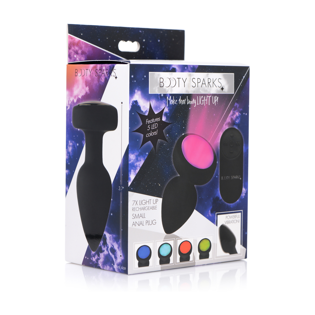 Silicone Vibrating LED Plug - Klein - Afbeelding 2