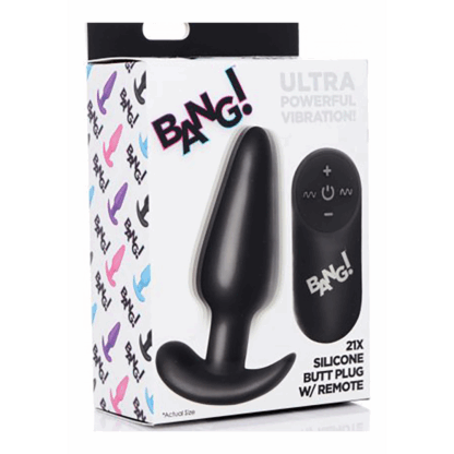 Vibrerende Siliconen Butt Plug met Afstandsbediening - Afbeelding 2