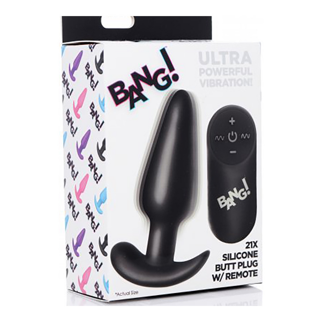 Vibrerende Siliconen Butt Plug met Afstandsbediening - Afbeelding 2